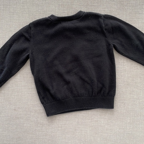 12-18m black v-neck knit sweater - Picture 4 of 4